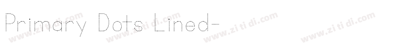 Primary Dots Lined字体转换